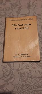 Triumph origineel ..pitman,s..book, Motos, Modes d'emploi & Notices d'utilisation, Triumph
