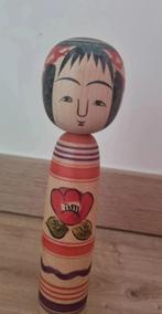 Vintage Tsuchiyu Traditionele Kokeshi door Watanabe, Tetsuo, Antiek en Kunst, Kunst | Beelden en Houtsnijwerken, Verzenden