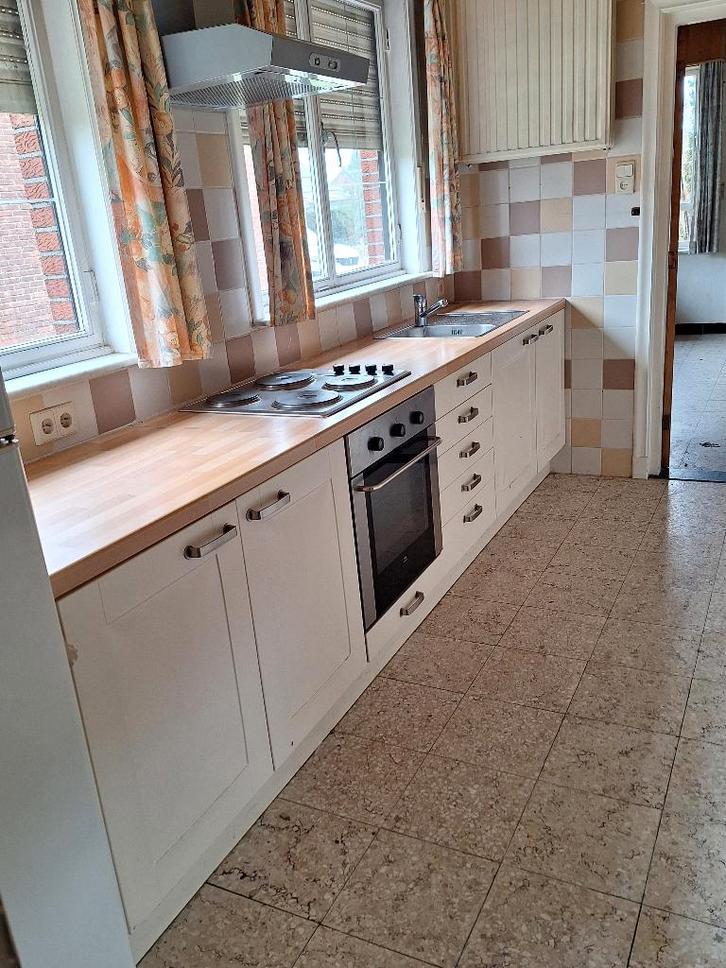 Keuken (GERESERVEERD), Maison & Meubles, Cuisine | Cuisines complètes, Utilisé, Cuisine à paroi simple, Crème, Synthétique, Enlèvement