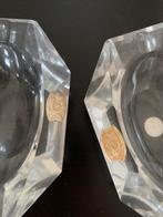 2 cendriers cristal Val saint Lambert