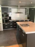 Moderne Antraciet Eilandkeuken +Apparaten GEDEMONTEERD, Huis en Inrichting, Keuken | Complete keukens, Overige kleuren, Overige typen