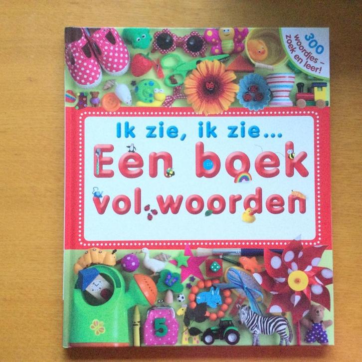 Zoekboek Ik zie, ik zie een boek vol woorden, Boeken, Kinderboeken | Kleuters, Nieuw, Non-fictie, 4 jaar, Ophalen of Verzenden