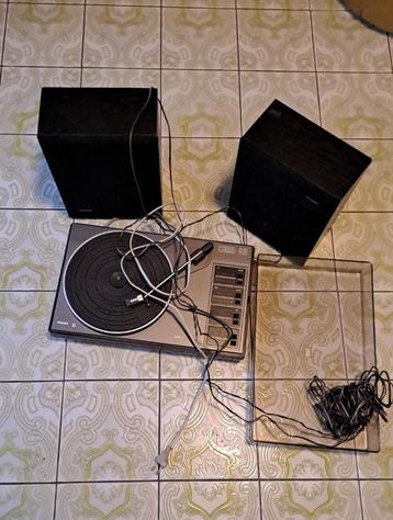 Philips Stereo 310 Platenspeler + Collectie Platen beschikbaar voor biedingen