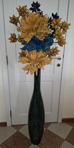 Vase haut avec montage floral, Maison & Meubles, Accessoires pour la Maison | Vases, Enlèvement, Comme neuf, Bleu
