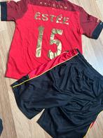 rode belgische voetbal t-shirt en broek, Sports & Fitness, Football, Taille XS ou plus petite, Enlèvement, Utilisé, Set