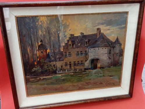 topwerk schilderij AUGUSTIN DE BOECK, Antiek en Kunst, Kunst | Schilderijen | Klassiek, Ophalen of Verzenden