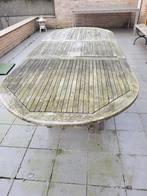 Tuintafel, Tuin en Terras, Tuintafels, Ophalen, Zo goed als nieuw, Ovaal, Hout