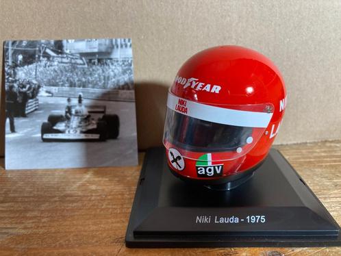 Niki Lauda 1975 helm 1:5 Spark Ferrari World Champion F1, Verzamelen, Automerken, Motoren en Formule 1, Nieuw, Formule 1, Ophalen of Verzenden