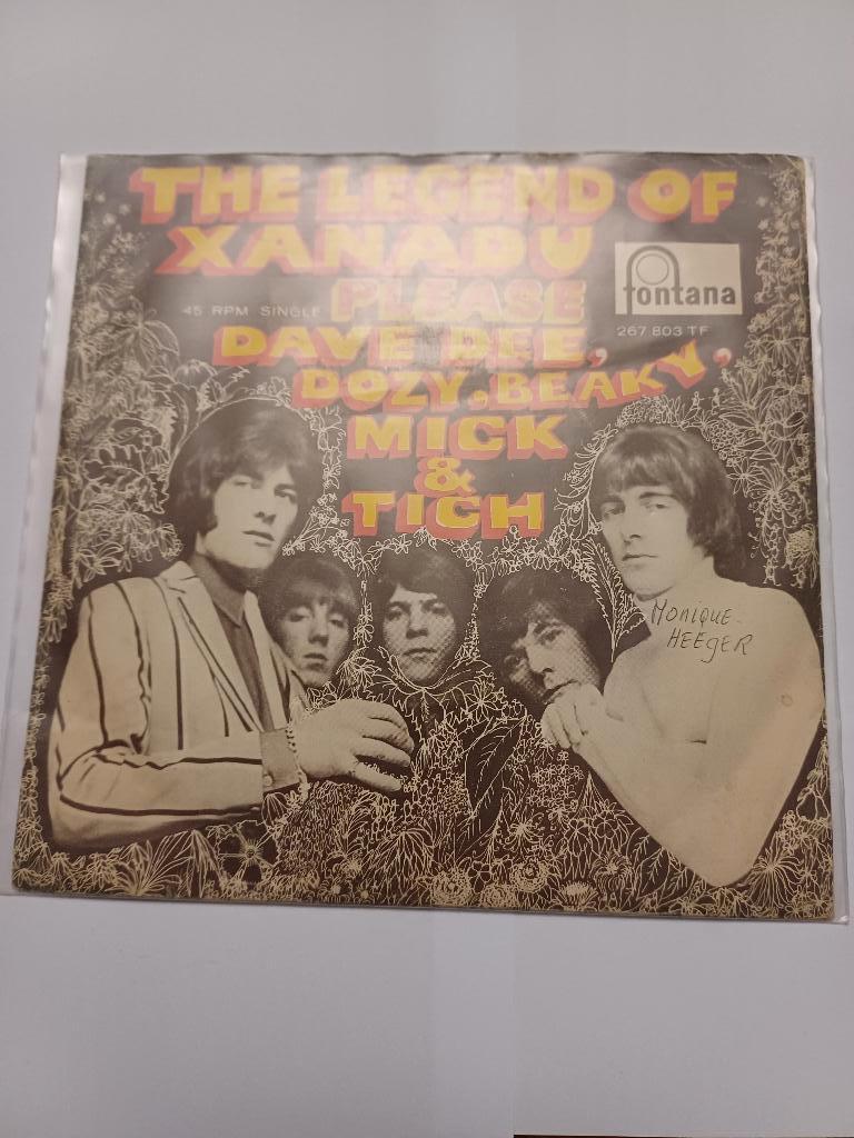 SINGLE DAVE DEE DOZY BICKY MICK&TISCH-THE LEGEND OF XANADU-, Cd's en Dvd's, Vinyl Singles, Gebruikt, Single, Pop, 7 inch, Ophalen of Verzenden