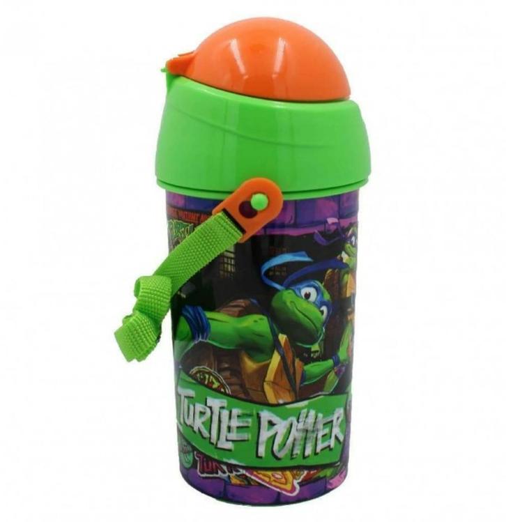 Ninja Turtles Bidon - Kunststof - TMNT, Diversen, Schoolbenodigdheden, Nieuw, Ophalen of Verzenden