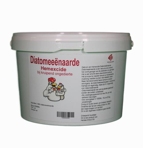 Diatomeeënaarde 2.5L Hemexcide Anti Bloedluis, Dieren en Toebehoren, Overige Dieren-accessoires, Nieuw, Ophalen of Verzenden