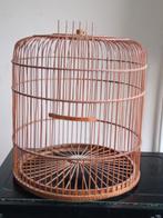 Cage à oiseau en bois de bambou, Enlèvement ou Envoi, Utilisé, Bois, Cage à oiseaux