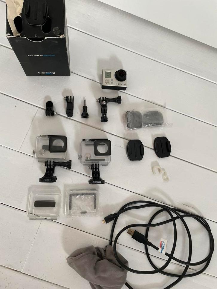 GoPro Hero 3+ Silver, TV, Hi-fi & Vidéo, Caméras action, Utilisé, GoPro, Enlèvement