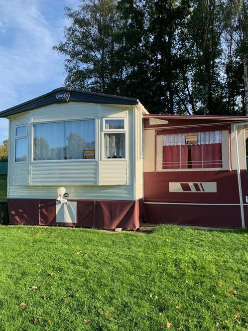 ABI Oakley 32x12 + Levooz "Cyclone +" Voortent met Staanplek, Caravans en Kamperen, Stacaravans, meer dan 6, Ophalen