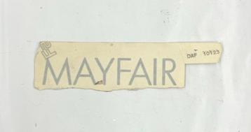 Autocollant origine DAF10123 argent MINI MAYFAIR., Enlèvement, Neuf, Mini