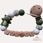 noekies draken speenkoord diverse kleuren met naam, Kinderen en Baby's, Verzenden, Nieuw, Kraamcadeau