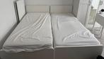 2x eenpersoonsbed wit IKEA, Huis en Inrichting, Slaapkamer | Bedden, Ophalen, Gebruikt, Eenpersoons, Wit