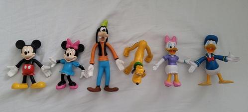 DISNEY FIGUREN 6x | Mickey-Duck-Pluto-Goof-PVC-Walt-Donald, Verzamelen, Disney, Zo goed als nieuw, Beeldje of Figuurtje, Verzenden