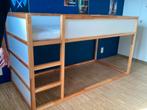 Ikea Kura hoogslaper, omkeerbaar bed, wit/hout, Comme neuf, Lit mezzanine, Enlèvement ou Envoi