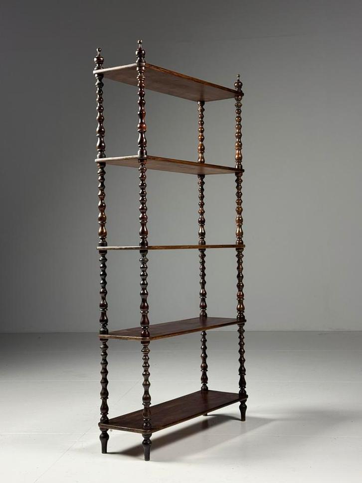 Bobbin boekenrek boekenkast Frans antiek, Maison & Meubles, Armoires | Étagères, Comme neuf, Enlèvement