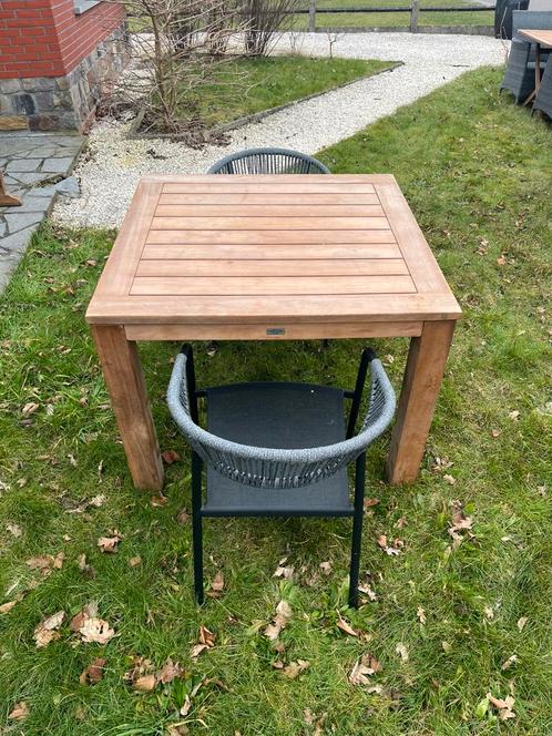 Tuinsetje in teak, Tuin en Terras, Tuinsets en Loungesets, Gebruikt, Tuinset, Teakhout, 2 zitplaatsen, Ophalen