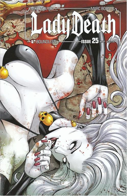 Boundless Comics - Lady Death # 25 Wraparound, Boeken, Strips | Comics, Zo goed als nieuw, Eén comic, Amerika, Ophalen of Verzenden