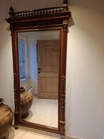 Grote houten spiegel, Huis en Inrichting, Woonaccessoires | Spiegels, Ophalen, Gebruikt, 75 tot 100 cm, 150 tot 200 cm