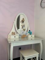 Make-up tafel met stoeltje, Huis en Inrichting, Tafels | Kaptafels, Ophalen, 100 tot 150 cm, 50 tot 100 cm, Glas