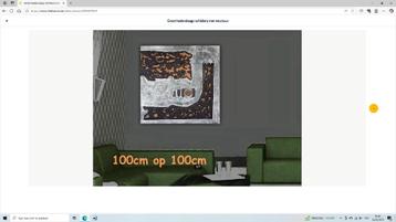 Groot hedendaags modern schilderij 2 halen 1 betalen  nr 4 beschikbaar voor biedingen