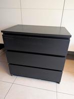IKEA MALM ladekast – zwartbruin – 3 lades, Huis en Inrichting, Kasten | Ladekasten, Ophalen