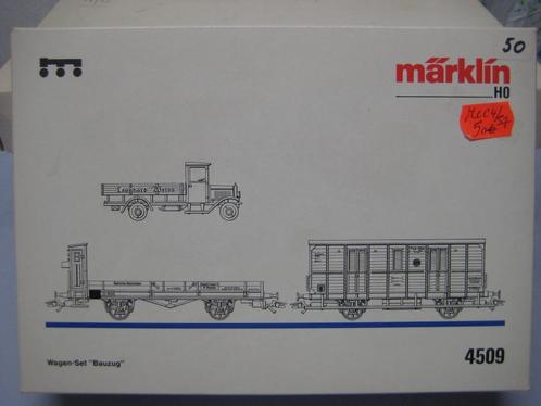 Lot Wagons Marklin HO 4509, Hobby & Loisirs créatifs, Trains miniatures | HO, Comme neuf, Wagon, Märklin, Enlèvement ou Envoi