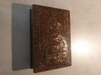 Lege sigarendoos hout - leder, Ophalen of Verzenden