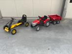 Gocart en traptrekker met kar te koop, Kinderen en Baby's, Ophalen, Gebruikt, Overige merken, Met kar of aanhanger