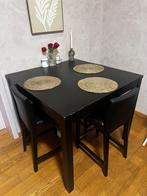 Table haute ikea avec 3 chaises, Maison & Meubles, Enlèvement, Comme neuf