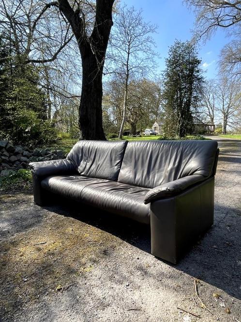 Lederen JORI Zetel, Huis en Inrichting, Zetels | Zetels, Gebruikt, Rechte bank, Driepersoons, 200 tot 250 cm, 100 tot 125 cm, Leer