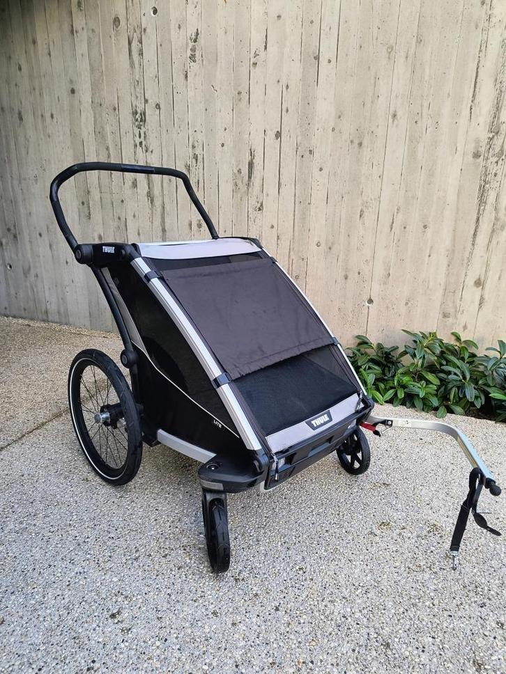 Fietskar Thule Chariot Lite 2 + Infant Sling, Fietsen en Brommers, Fietsaccessoires | Aanhangwagens en Karren, Gebruikt, Kinderkar