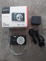 Sony Cyber-shot DSC-W800 20.1 MP Digitalkamera - zwart, Audio, Tv en Foto, Fotocamera's Digitaal, 20 Megapixel, Compact, Ophalen of Verzenden