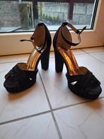 Hoge hakken in zwart, Verzenden, Zwart, Sandalen of Muiltjes, Zo goed als nieuw