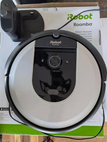 Aspirateur robot iRobot Roomba i7 gris/noir + boîte d'origin, Electroménager, Enlèvement ou Envoi, Comme neuf, Aspirateur robot