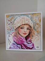 Winter portret schilderij, Ophalen, Schilderij