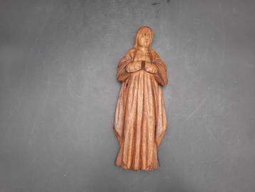 Oud houten Maria beeld, begin 1900 beschikbaar voor biedingen