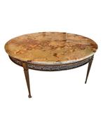 Elegante vintage ronde tafel van onyx, Antiek en Kunst, Ophalen