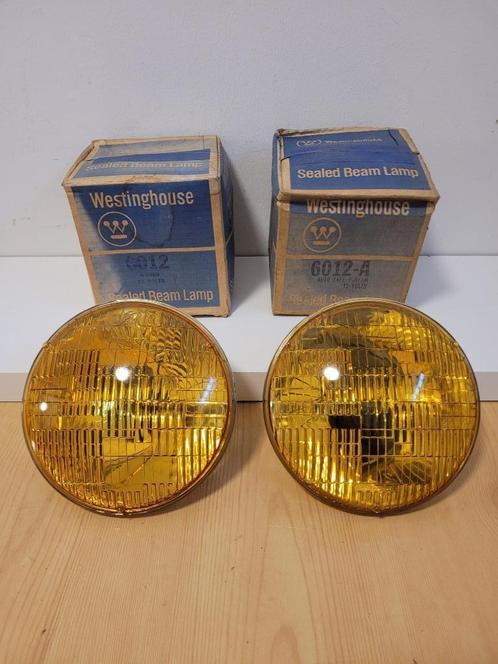 ancienne paire de phares westinghouse jaune, Autos : Pièces & Accessoires, Éclairage, Enlèvement ou Envoi