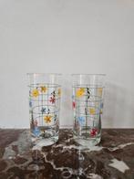 Vintage Nutella waterglazen, Ophalen of Verzenden, Zo goed als nieuw, Glas, Glas of Glazen