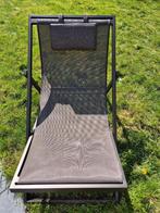Brsitol strandstoel mokka, Tuin en Terras, Ligbedden, Ophalen, Zo goed als nieuw, Aluminium, Inklapbaar