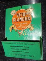 Vintage reclamebord voeders VETO GLANDOX, Ophalen of Verzenden, Zo goed als nieuw, Reclamebord