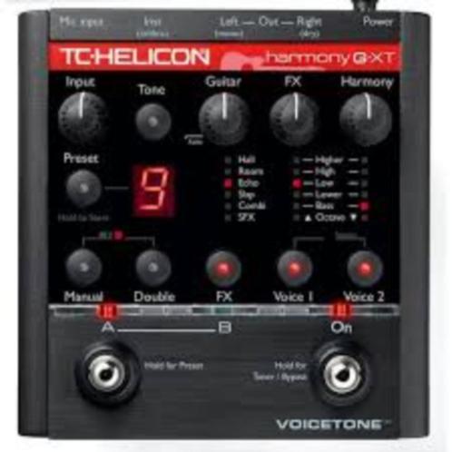 TC-Helicon VoiceTone Harmony-G — Spraakprocessor, Muziek en Instrumenten, Effecten, Chorus, Delay of Echo, Reverb, Volume, Overige typen