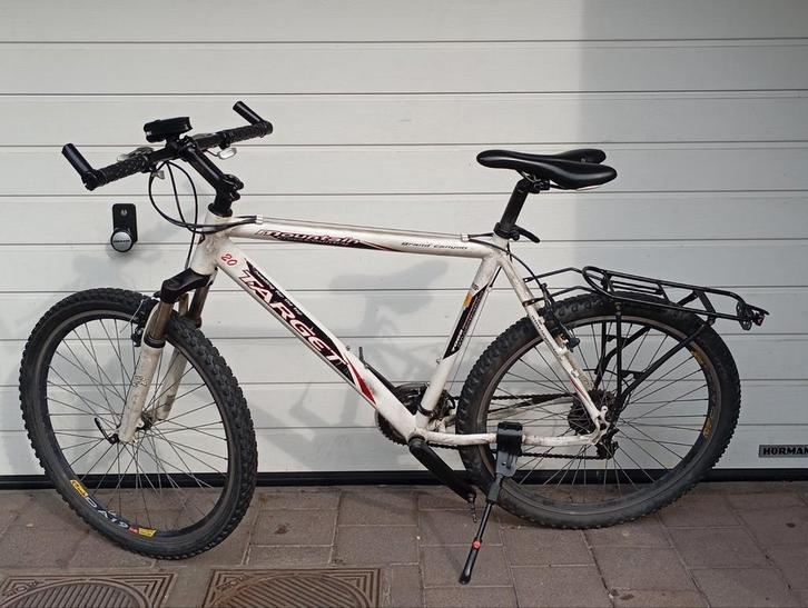 Fiets Target mountainbike, Fietsen en Brommers, Fietsen | Mountainbikes en ATB, Gebruikt, Heren, Overige merken, Fully, Ophalen