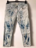 Jeans Pepe Jeans court bleu clair à tâches bleues foncées, W27 (confection 34) ou plus petit, Pepe jeans, Bleu, Porté