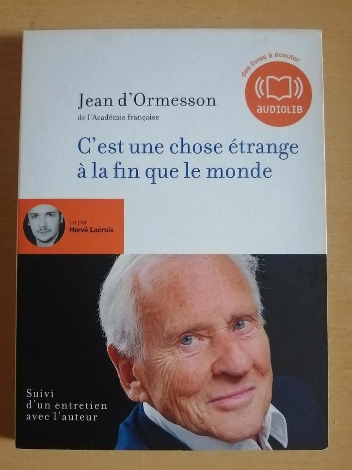 Audiobook Jean D'Ormesson : C'est une chose étrange à ..., Livres, Romans, Comme neuf, Enlèvement ou Envoi